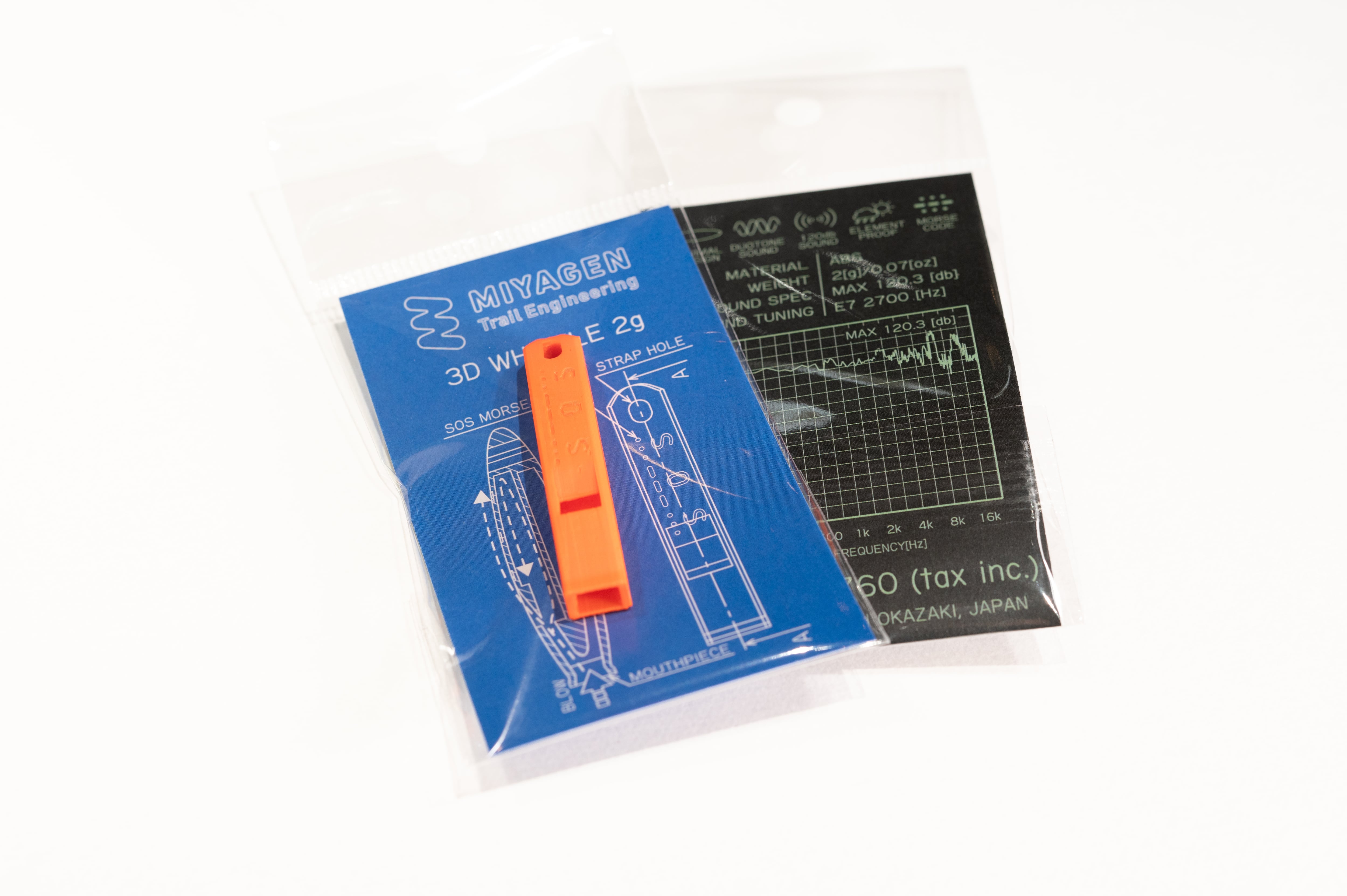 3D WHISTLE 2g 超軽量ホイッスル | MIYAGEN Trail Engineering